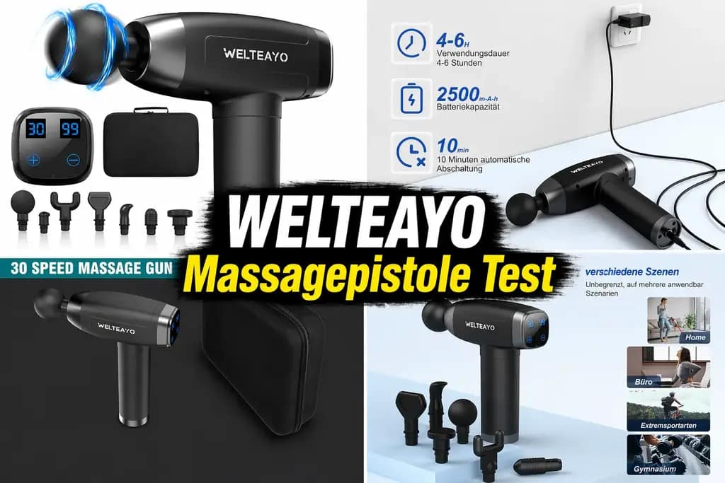 WELTEAYO Massagepistole Test – Die perfekte Wahl für Muskelentspannung und Regeneration