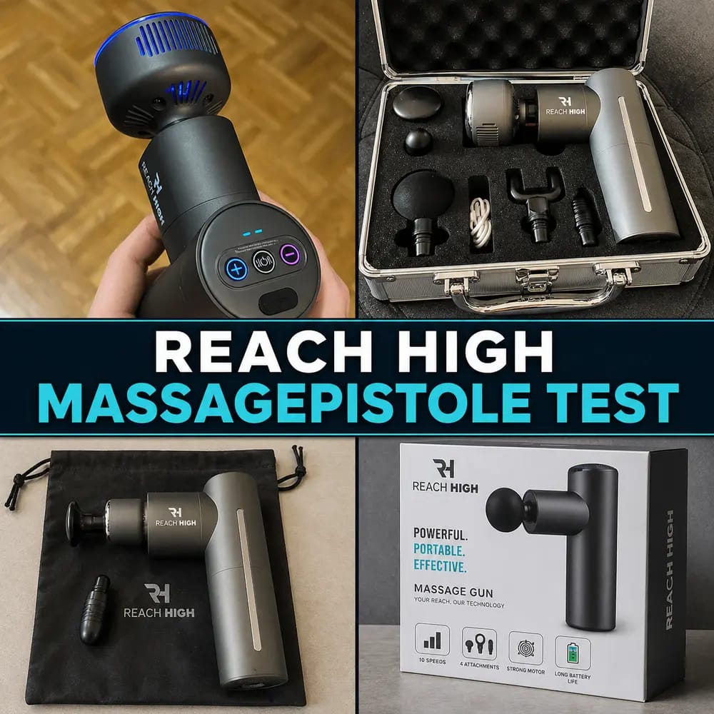 REACH HIGH Massagepistole Test – Die perfekte Lösung für Muskelentspannung und Regeneration