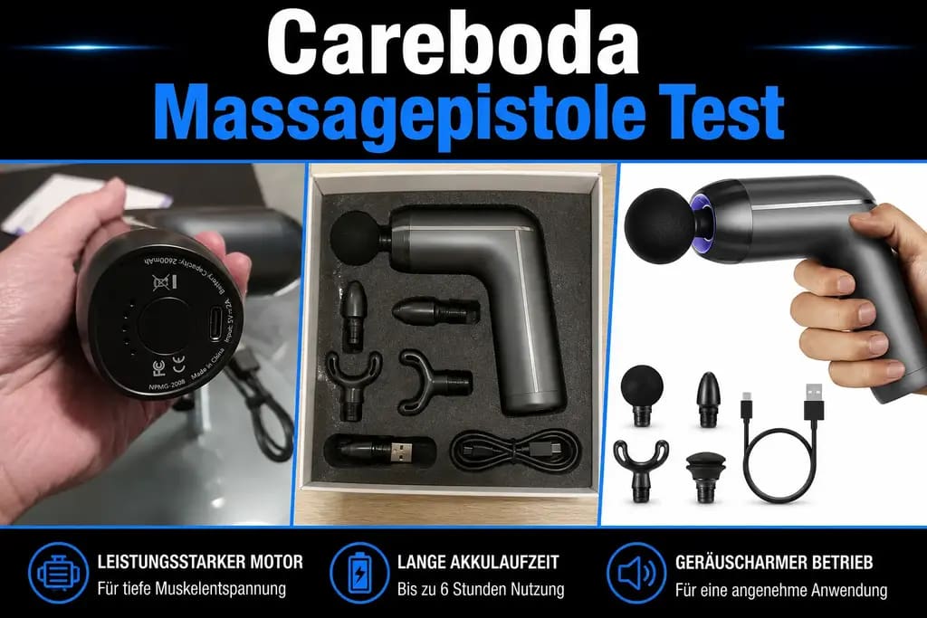 Careboda Massagepistole Test – Leistungsstark, vielseitig und erschwinglich