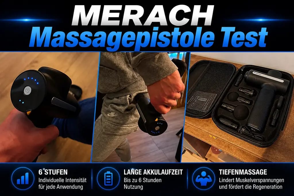 Merach Mini Massagepistole Test – Kompakt, leistungsstark und vielseitig