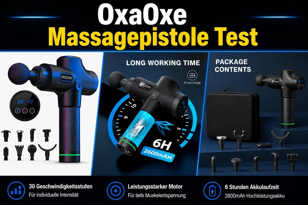 OxaOxe Massagepistole Test – Der umfassende Ratgeber für Ihre Muskelentspannung