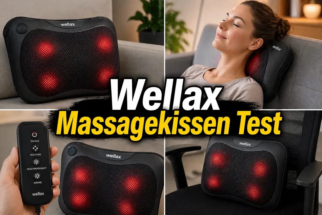 Wellax Massagekissen Test – Tiefenentspannung im Alltag mit moderner Shiatsu-Technologie