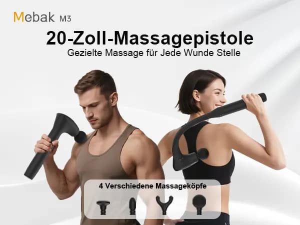 Mebak M3 Massagepistole Test & Vergleich – Überzeugt das beliebte Modell im Alltag?